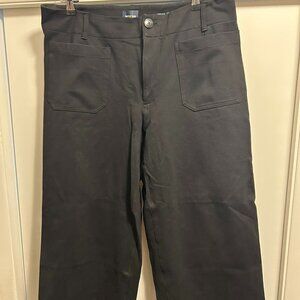 Black Maeve Colette Wide Leg Ponte Pants